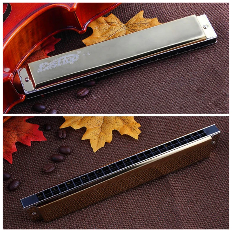 24 Hole Alto Harmonica C Tune Bariton Armonica Easttop Mouth Ogan Musical Instrument | Спорт и развлечения