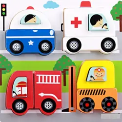 Мультяшные 3d головоломки деревянные пазлы для детей от 2 до 4 лет головоломки доска Развивающие игрушки для детей обучающие игры