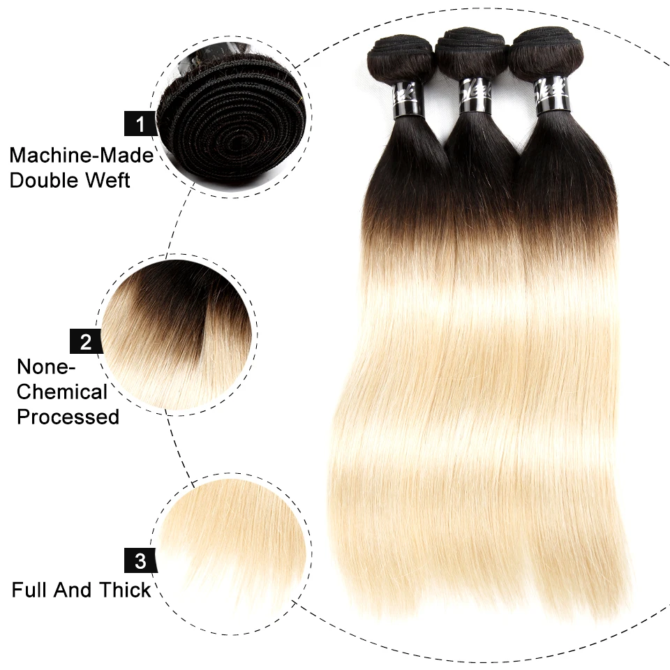 Гладкие Remy T1b/613 человеческие пряди волос, перуанские прямые волосы, пряди Ombre 1b/613 цветов, натуральные кудрявые пучки волос