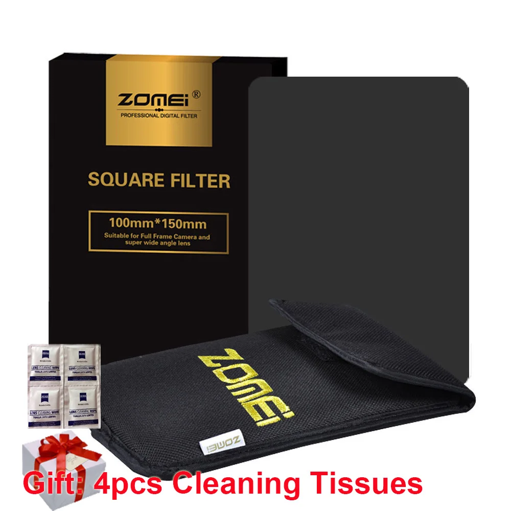 

Zomei Square Filter 100mmx150mm Neutral Density Gray GND248 ND16 100mm*150mm 100x150mm for Cokin Z-PRO Series Filter