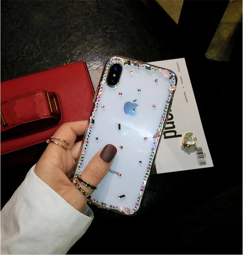 Роскошный блестящий чехол с кристаллами для iPhone 11 Pro Max XS XR X 7 8 Plus 6 6s 5S SE