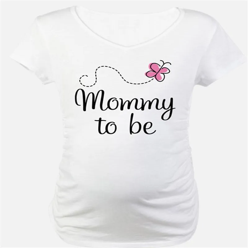Одежда для беременных; футболки с мультяшным принтом; топы для беременных; футболки для беременных женщин; Рождественская Одежда для беременных; большие размеры