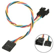 Линия преобразования 5 Pin 4 провода Интерфейс Компьютер вентилятор процессора разъём кабельный переходник для