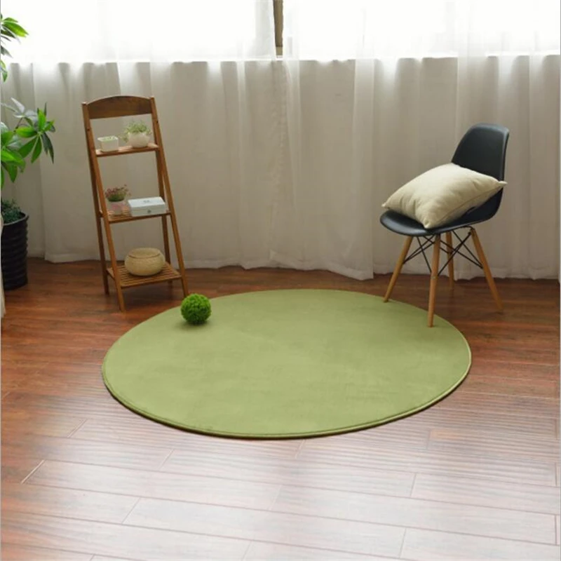 Simple Japanese Style Round Carpets For Living Room Bedroom Soft Rugs