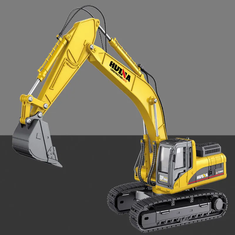 

HUINA 7713-1 1/50 Scale Alloy Hydraulic Excavator Model Engineering Digging RTR RC Car for Kids Boys Toys