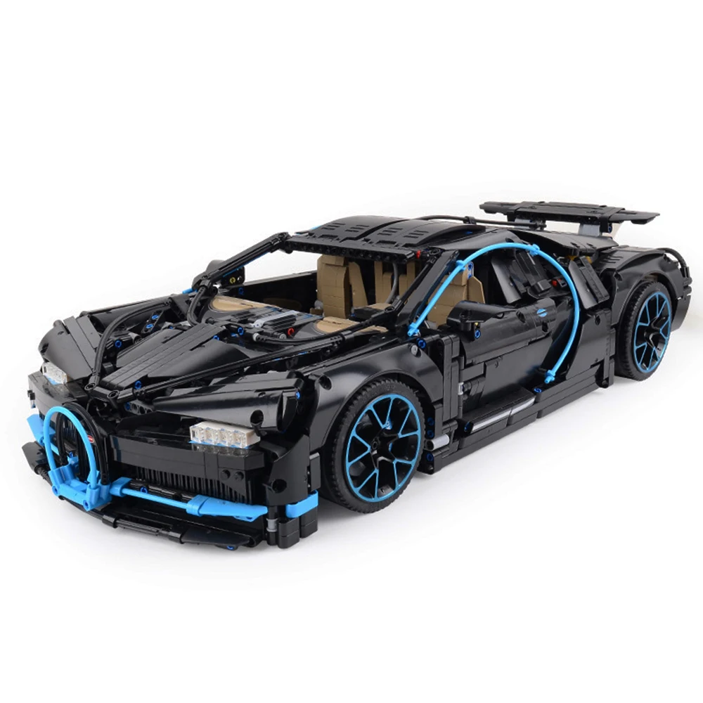 20086 20086C bugatti chiron technic rc автомобиль с светодиодный конструктором Наборы кубиков детские игрушки, совместимые с 42083