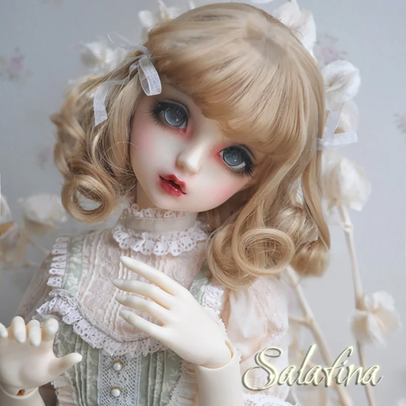 Cateleya Bjd парик 1/3 1/4 1/6 Европейский Стиль Лента Короткие вьющиеся волосы кукла парик