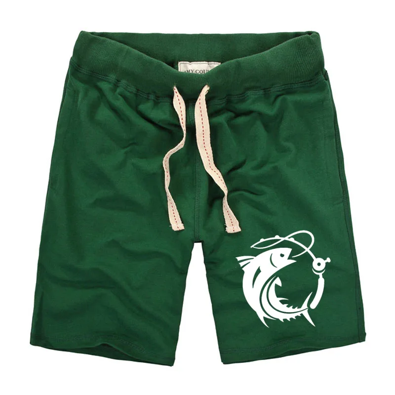 Рубашки домашние Для мужчин Slim Fit Летняя мода хлопок дышащий Fish Печать Мужской Пляжные шорты Homme бермуды брюки Большие размеры