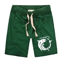 Рубашки домашние Для мужчин Slim Fit Летняя мода хлопок дышащий Fish Печать Мужской Пляжные шорты Homme бермуды брюки Большие размеры