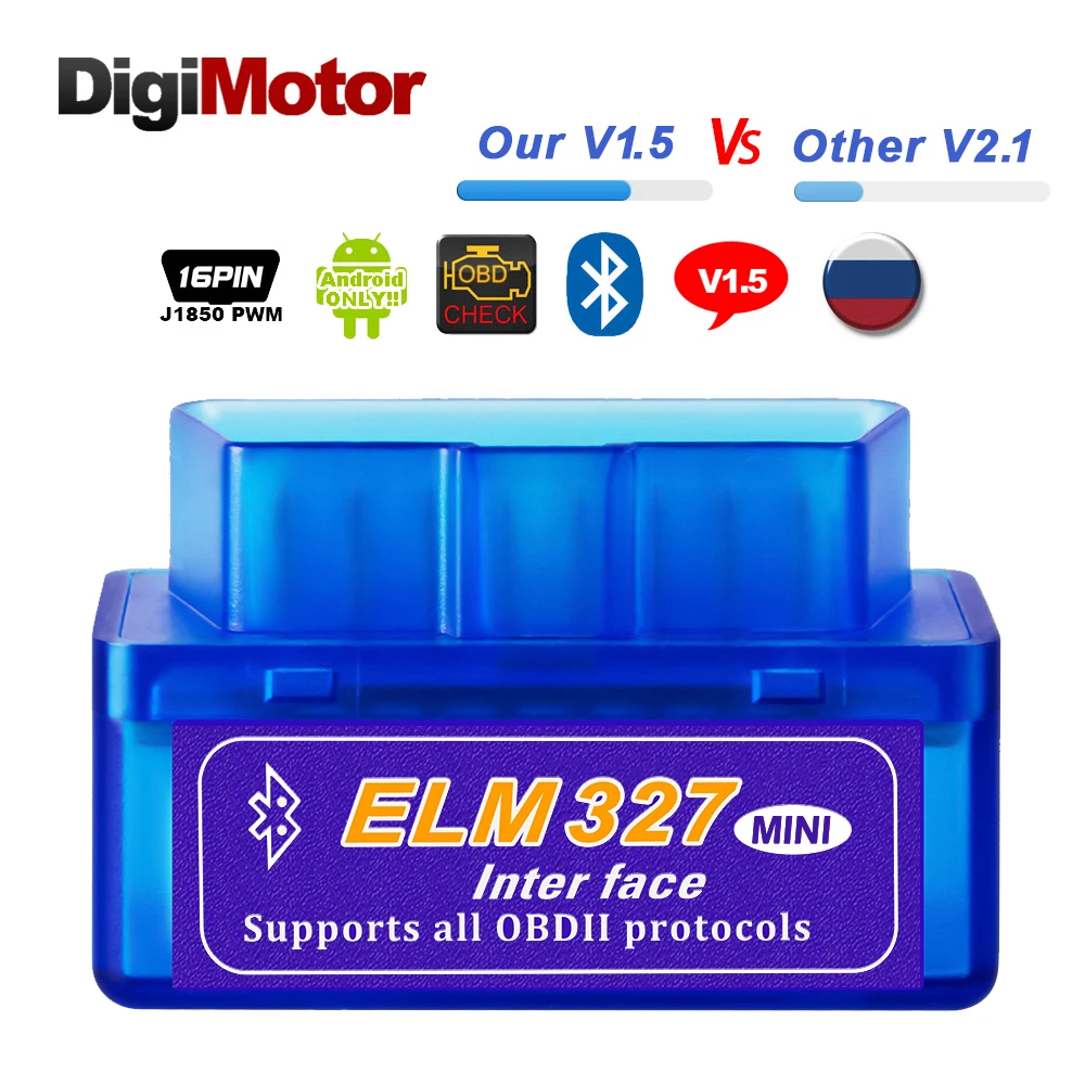 Details about   V08 Mini OBD2 Scanner ELM327 OBD2 Bluetooth 4.0 16-Pin w/LED for Android iOS 