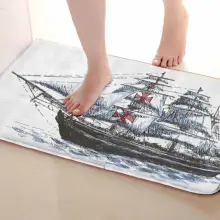 Корабль стиль Коврики для улицы, смешной Противоскользящий коврик для ванной, дверные коврики, дверные коврики под входную дверь