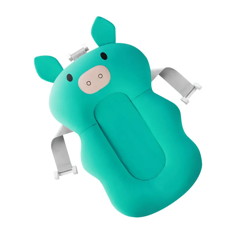 cheap Whale Shape Seat Support Baby Shower Portable Air Cushion Bed Infant Bath Pad Non Slip Bathtub Mat Shower Bathtub Mat
