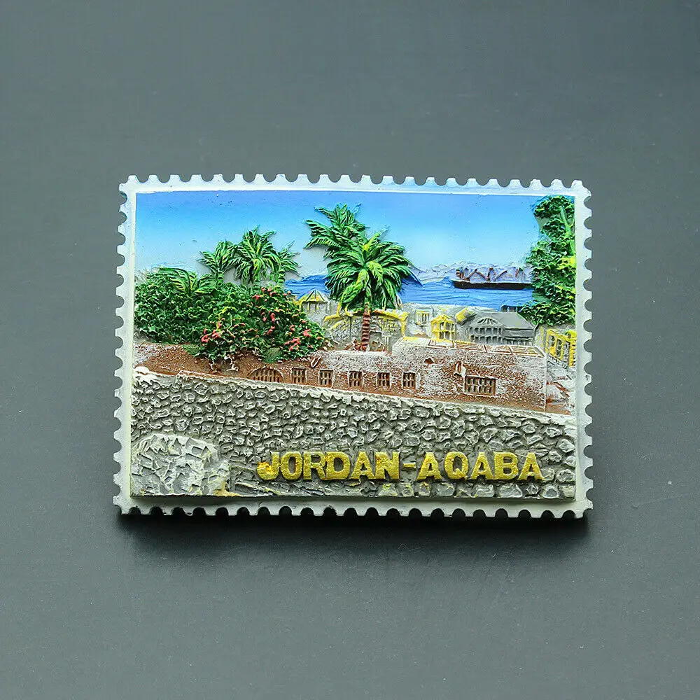 Jordan AQABA Tourist Travel Souvenir 3D Resin Refrigerator Fridge Magnet Craft GIFT IDEA