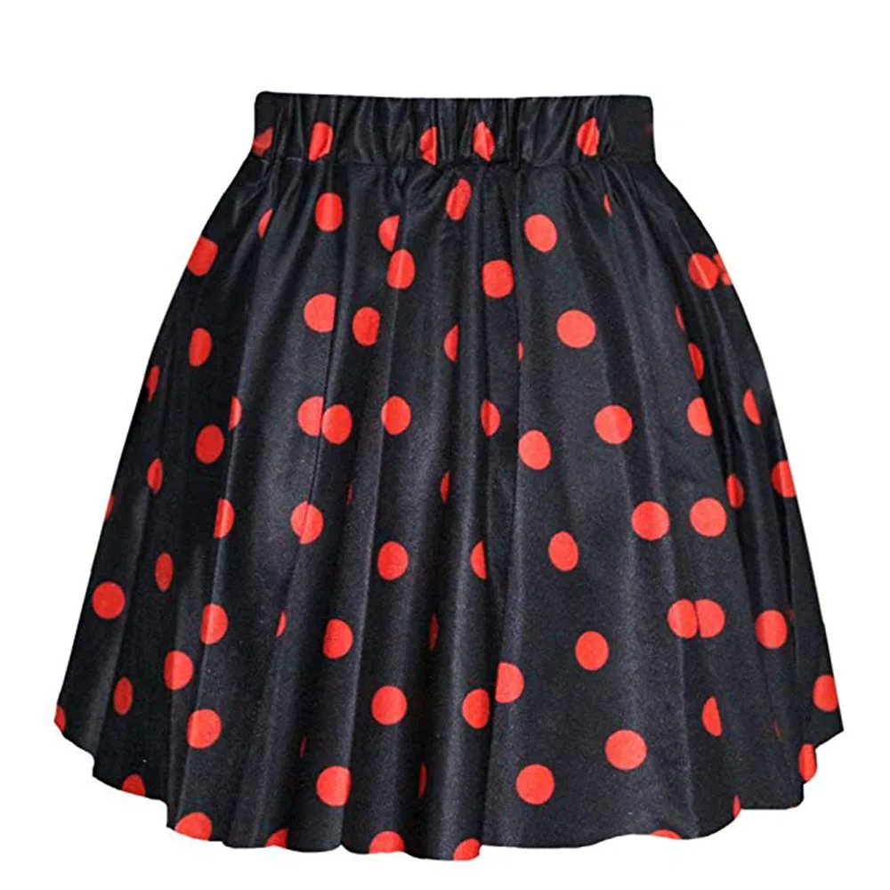 

FeiTong Polka Dot Skirt Of Women Casual Party High Waisted Candy Colors Polka Dot Skirt For Ladies 2019 Fashion Women Skirt