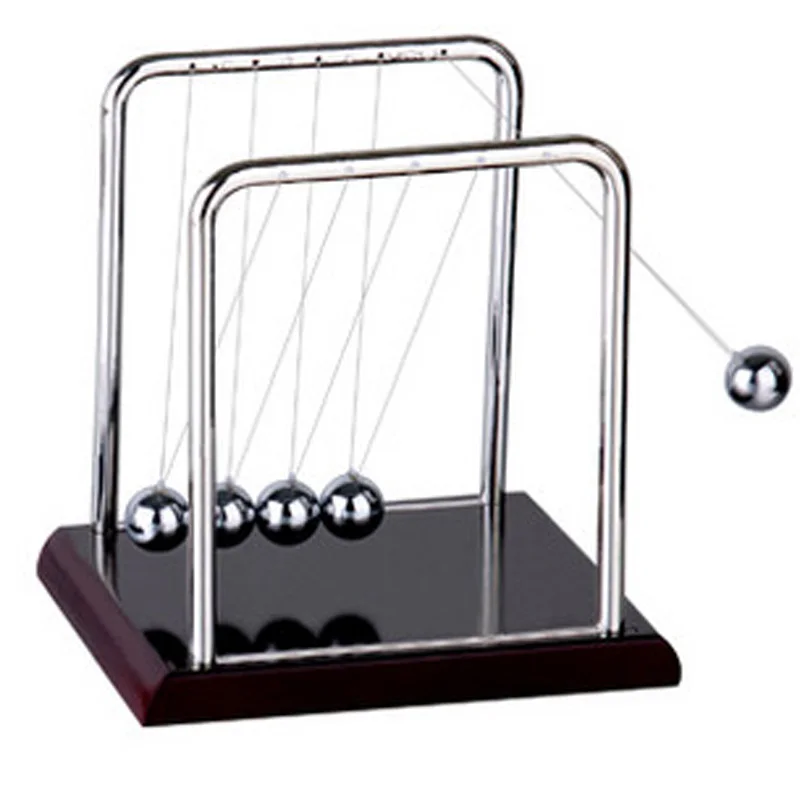 

Early Fun Development Educational Desk Toy Newtons Cradle Steel Balance Ball Physics Science Pendulum Miniatures For Kid Gift