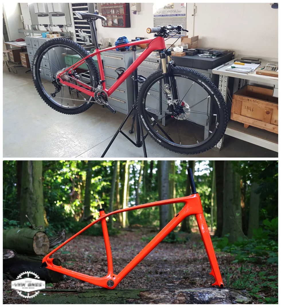 Flash Deal OEM Rigid mountain bike frame disc 29er 27.5er 142*12 or 135*9 Carbon MTB Frameset with fork together on sale 18 Flash Deal OEM Rigid mountain bike frame disc 29er 27.5er 142*12 or 135*9 Carbon MTB Frameset with fork together on sale 18