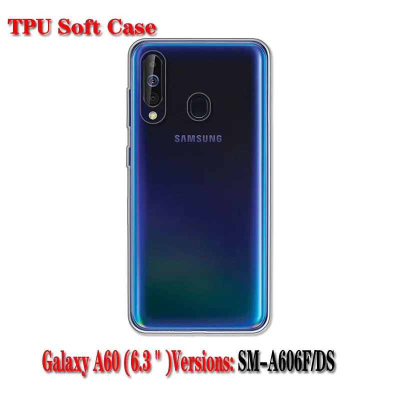 For Samsung Galaxy A60 Case,Silicon Black bats cartoon Soft TPU Back Cover for Galaxy A60 SM-A606F A606F/DS Phone cases shell