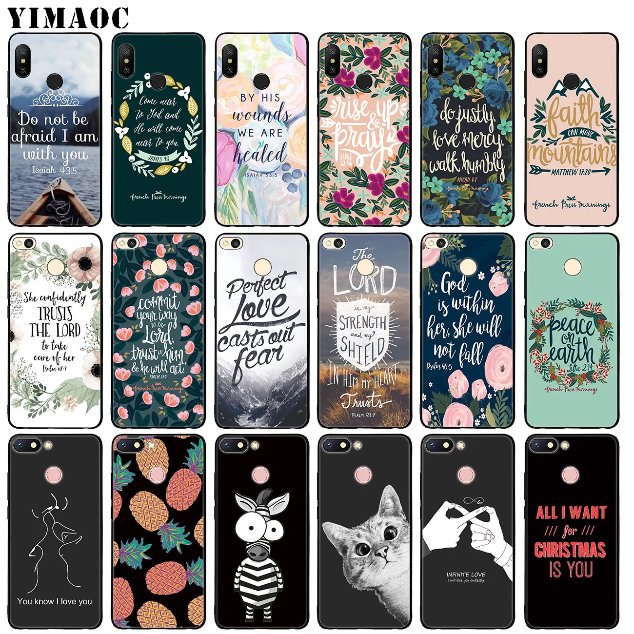 

Bible verse Philippians Jesus Christ Christian Soft Silicone Case for Xiaomi Mi 9 9T CC9 CC9E A3 PRO 8 SE A2 Lite f1 MAX 3