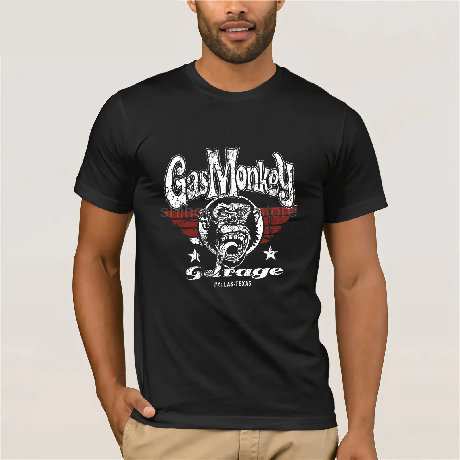 

Gas Fast N Loud GMG Kustom Builds Monkey Garage Mens Tees T-shirt Men's Short Sleeve t-shirt 2019 Streetwear Tees