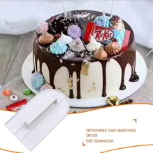 14,5x8 см шпатель для торта DIY Угловое разравнивающее устройство прямоугольная пластиковая сахарная помадка для торта, инструменты для выпечки кафе
