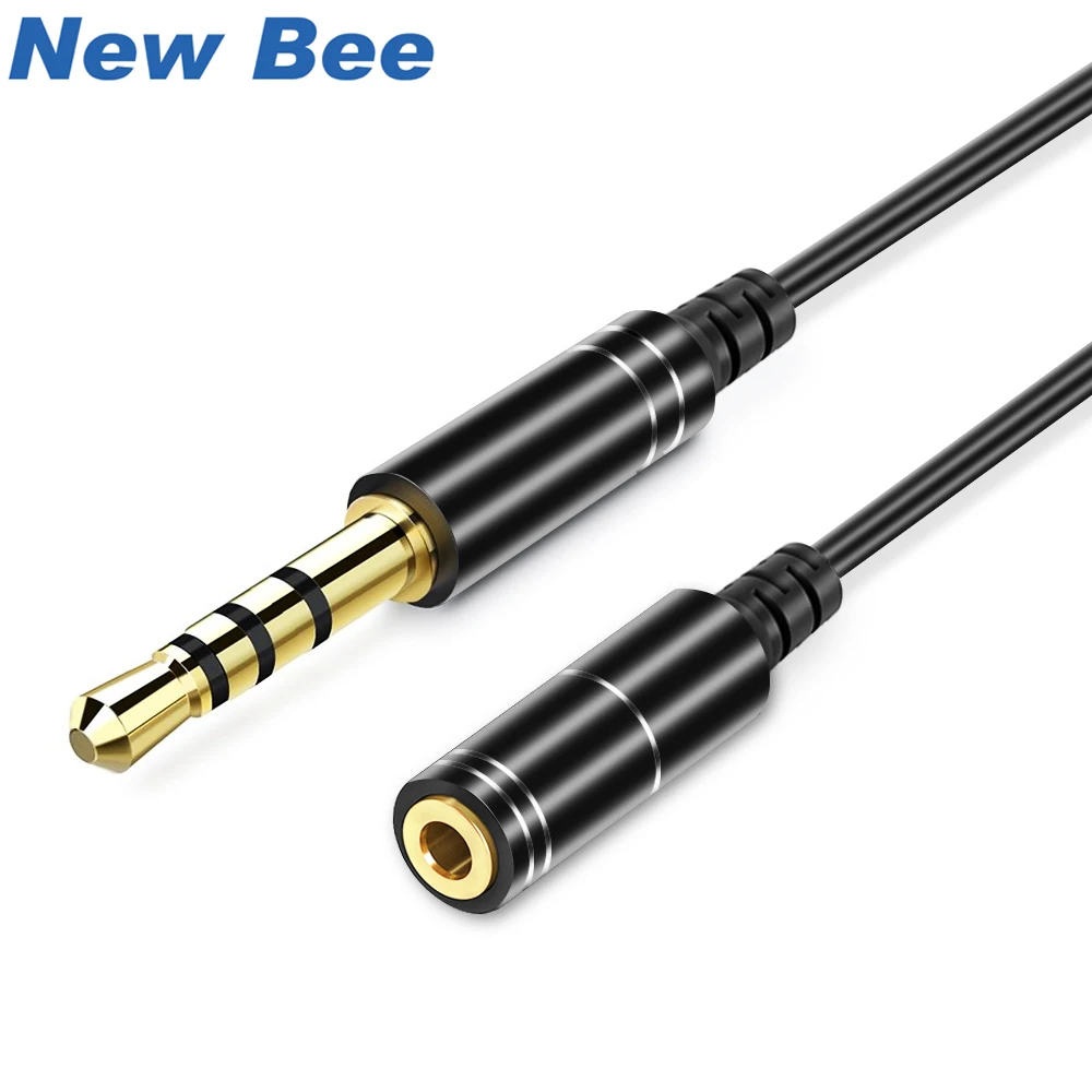 

New Bee Audio Mic Cable Patch 4 Poles Audio Cable Balance Cords Connector Cable Mic Snake Cord For All 3.55 Interface Devices