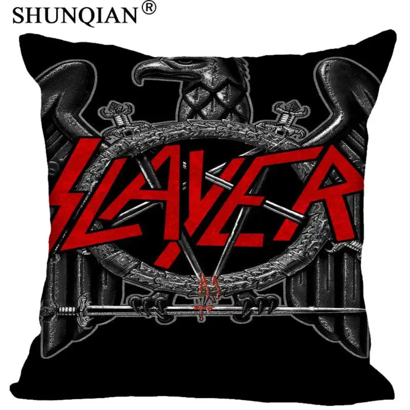 Customized Pillow Cover SLAYER Decorative Pillowcase Square Zipper Pillow Cover 20X20cm 35X35cm 40x40cm - Цвет: 19