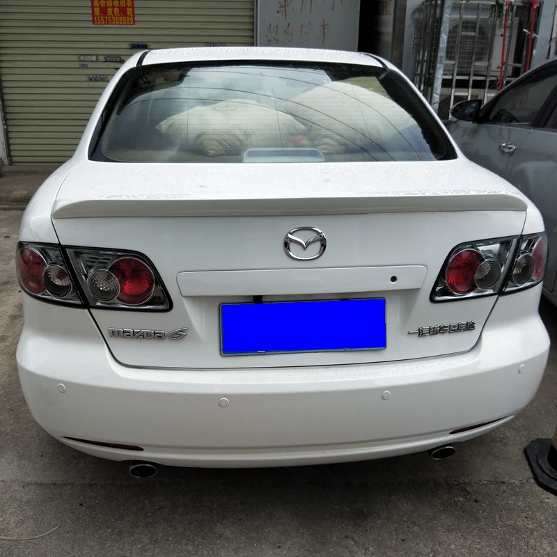 Для Mazda 6 спойлер 2003 до 2013 Mazda6 спортивный Спойлер ABS Материал заднее крыло