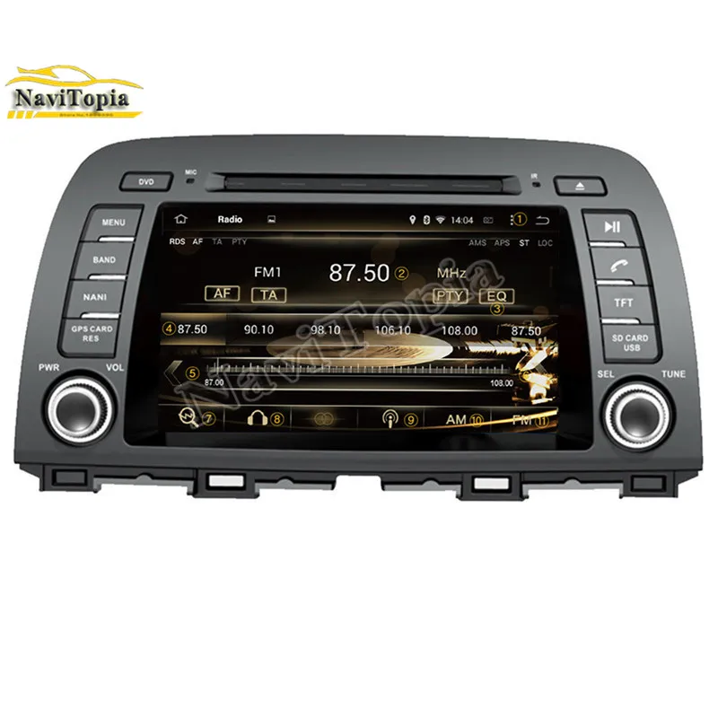 Best NAVITOPIA 4G RAM 32G ROM Octa Core Android 9.0 Car DVD Player GPS for Mazda CX-5 2012-/for Mazda 6 Third generation GJ 2012- 4