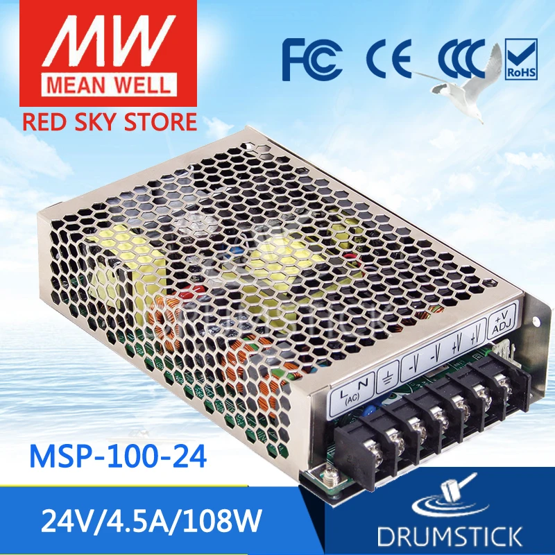 Genuine MEAN WELL MSP-100-24 24V 4.5A meanwell MSP-100 24V 108W Single Output Medical Type Power Supply Genuine MEAN WELL MSP-100-24 24V 4.5A meanwell MSP-100 24V 108W Single Output Medical Type Power Supply