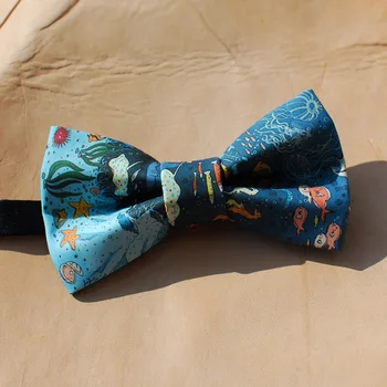

Free shipping new fashion casual men's male design of Handmade deep-sea series bow tie wedding groom gift party Headwear man