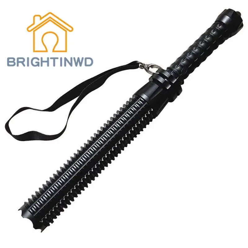 

BRIGHTINWD LED Flashlight Adjustable Focus 800LM Self Defense Stick Rechargeable Torch Zoom Q5 Flash Light + 18650 Battery