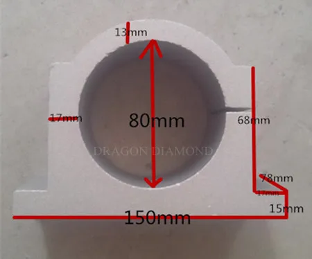 80 мм кронштейн шпинделя держатель шпинделя МОТОР крепление шпинделя зажимы кронштейн для ЧПУ шпинделя 1.5кВт 2.2квт маршрутизатор мотор машина