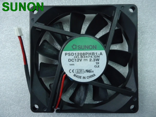 

SUNON PSD1208PHB1-A 80x80x15mm 80mm 8cm DC 12V 2.3W 2Wire Cooling Fan