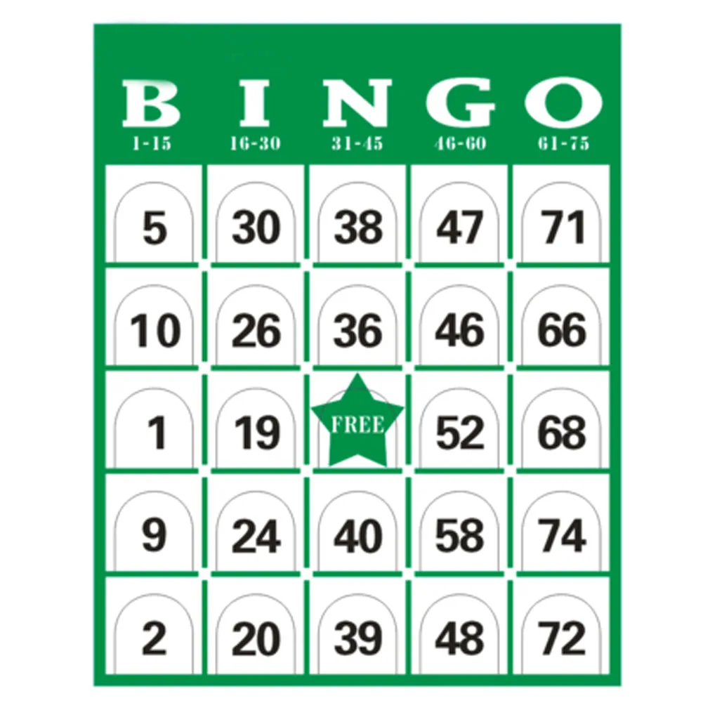 60 PCS/Set Complete Bingo Game Card Set Cards Kit Family