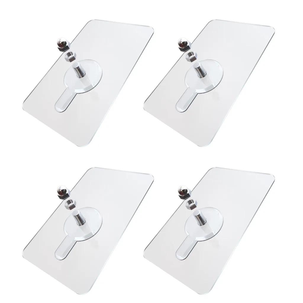 Door Hanger Nail Free Wall Hook Screw Adhesive Non-Trace No Drilling For Home Bathroom Kitchen Key Holder Wall Door Hook