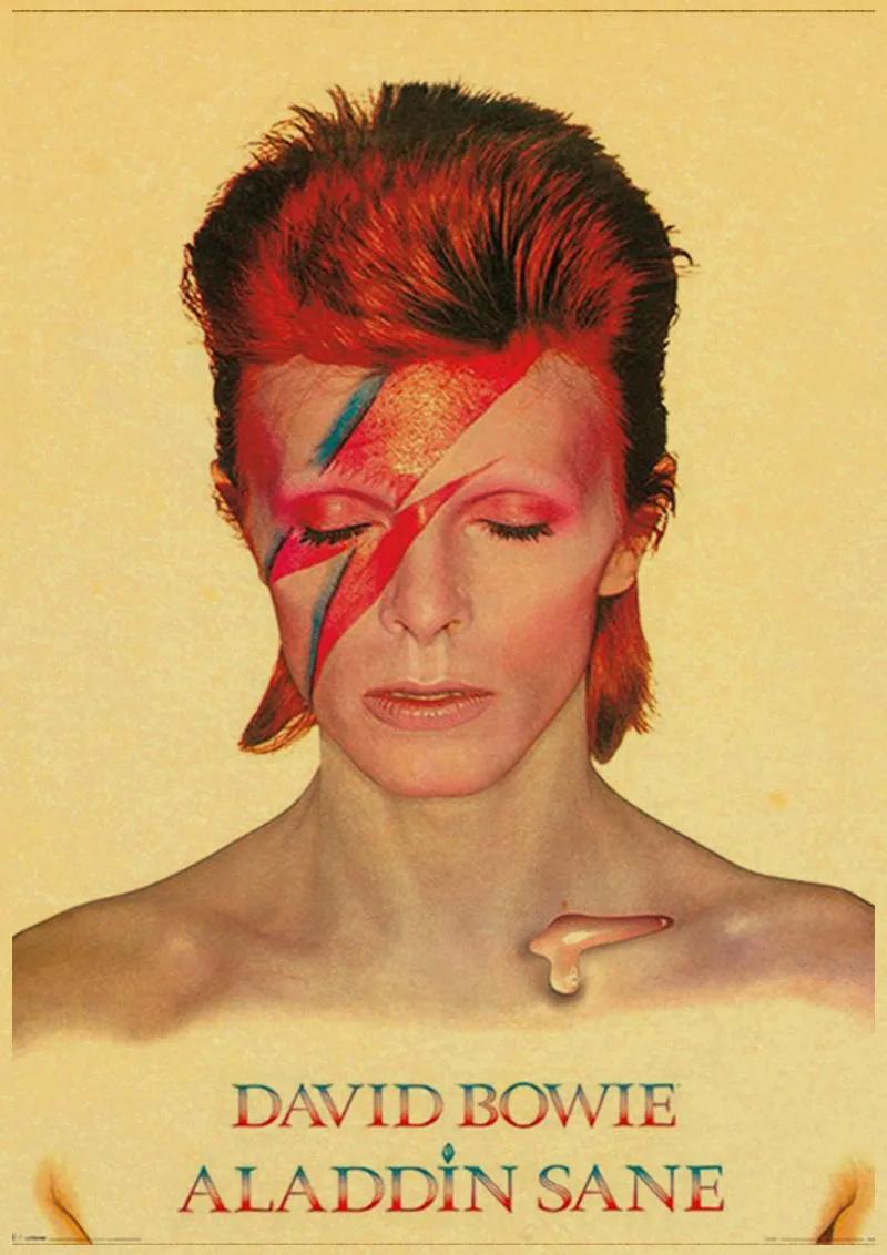 Винтаж плакат DAVID BOWIE с художественной печатью ретро постер домашний декор