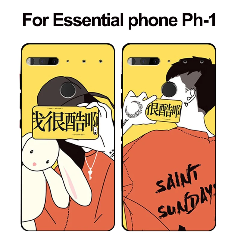 

For ESSENTIAL PHONE PH-1 case cover Cool cartoon soft phone cases For ESSENTIAL PHONE PH1 case cover shell back fundas skin