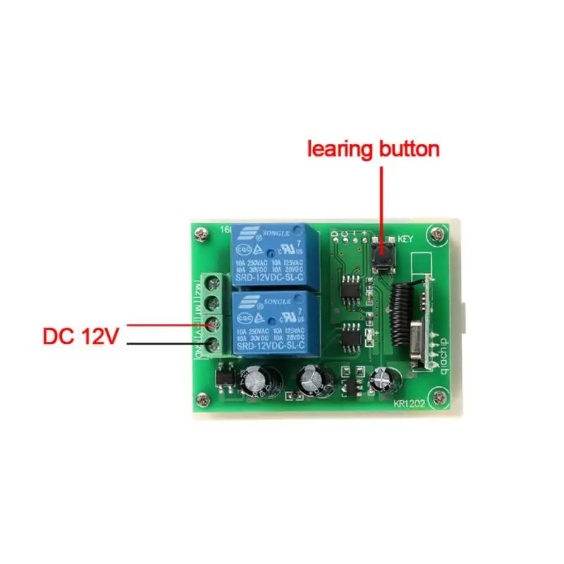 433 МГц DC 12 В 2CH универсальное беспроводное РЧ реле пульт дистанционного управления релейный модуль приемника РЧ 433 МГц пульт дистанционного управления s передатчик