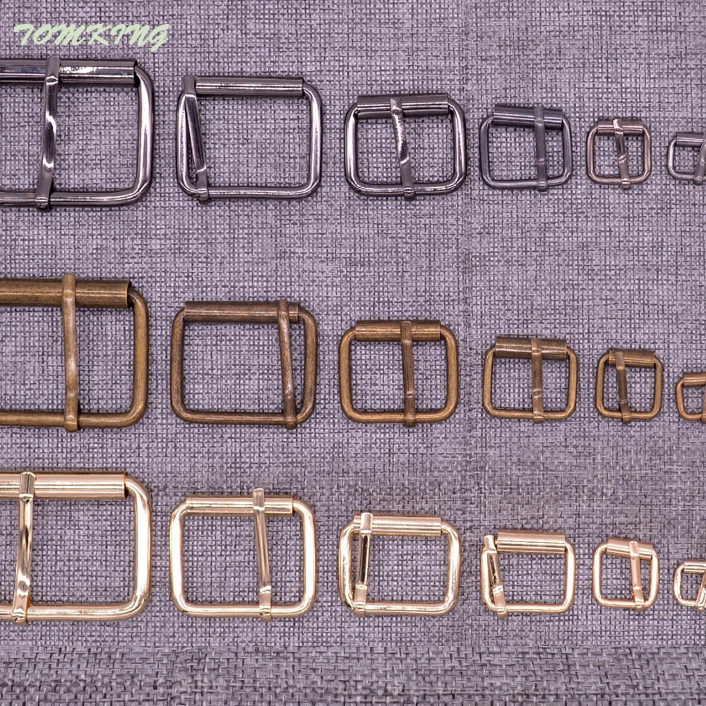 

New 20pcs/lot 10mm/20mm/25mm/30mm/40mm silver bronze gold Square metal shoes bag Belt Buckles decoration DIY Accessory Sewing