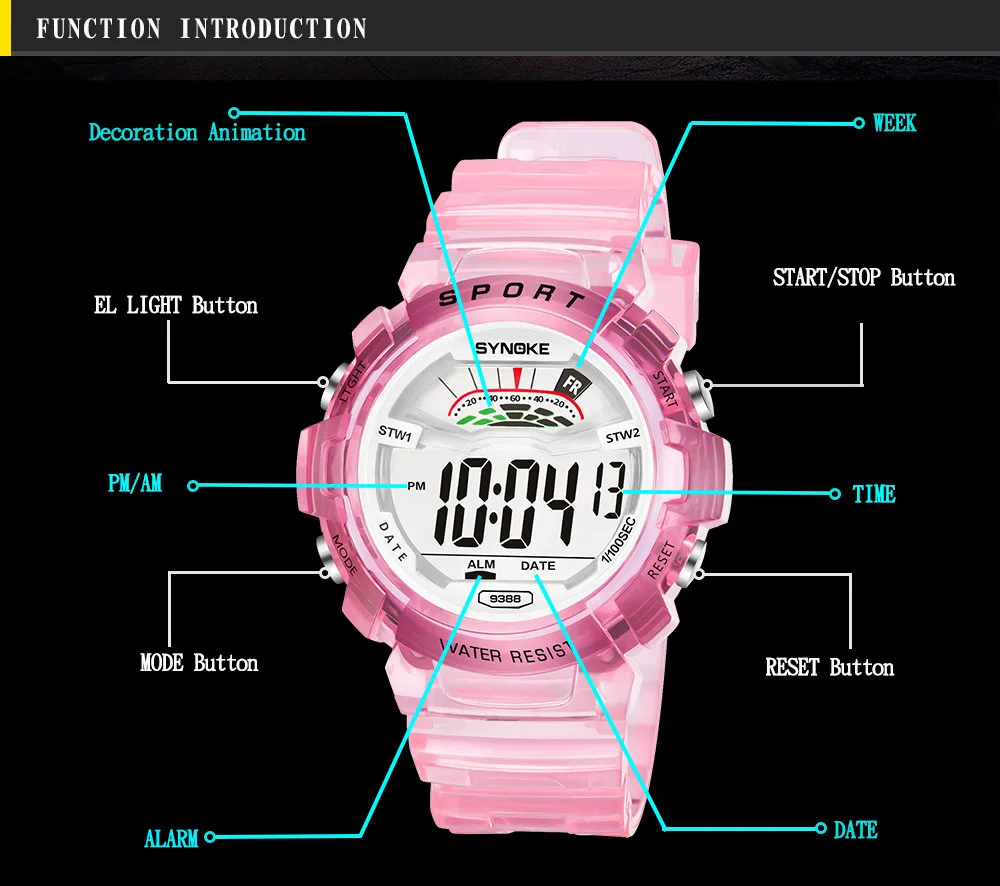 Стильные популярные спортивные часы reloj детские часы montre enfant часы для мальчиков подарок детские часы для девочек детские часы Relogio Infantil # F