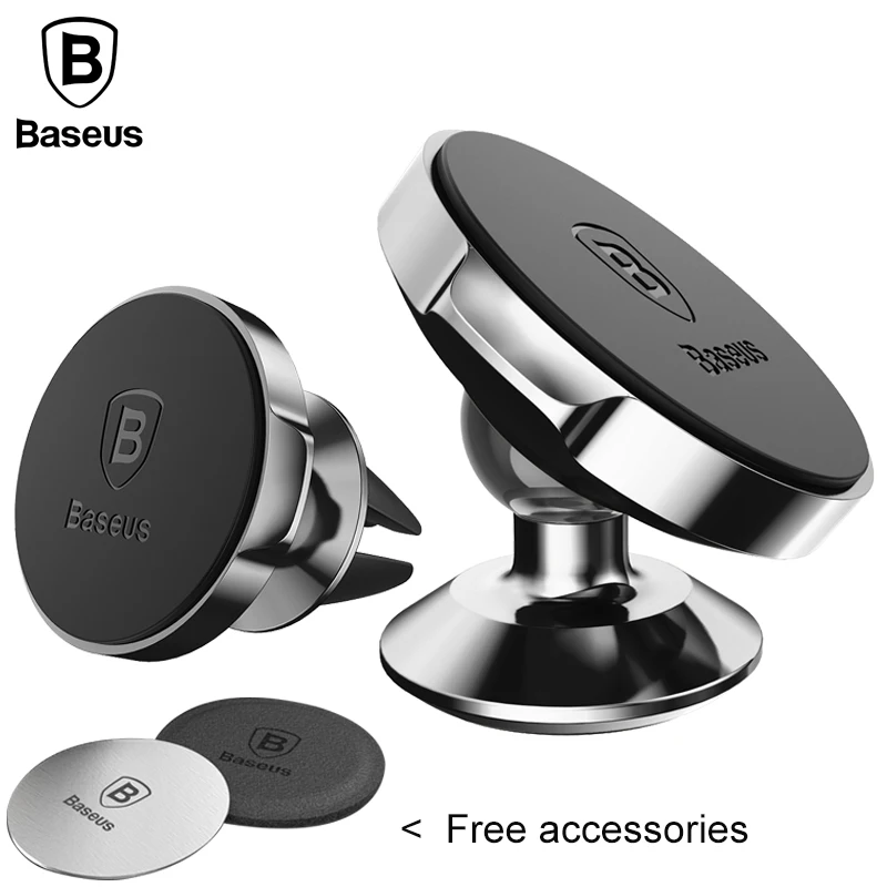Baseus 360 Degree Universal font b Car b font Holder Magnetic Air Vent Mount Mobile Phone