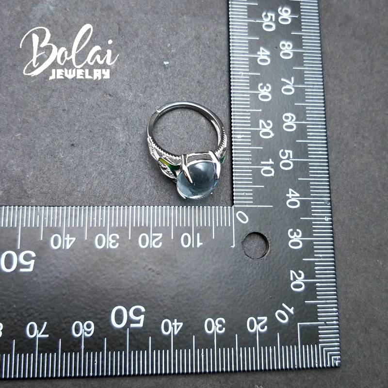 Bolaijewlry Натуральный аквамарин драгоценный камень светлый овальный 10*14 мм
