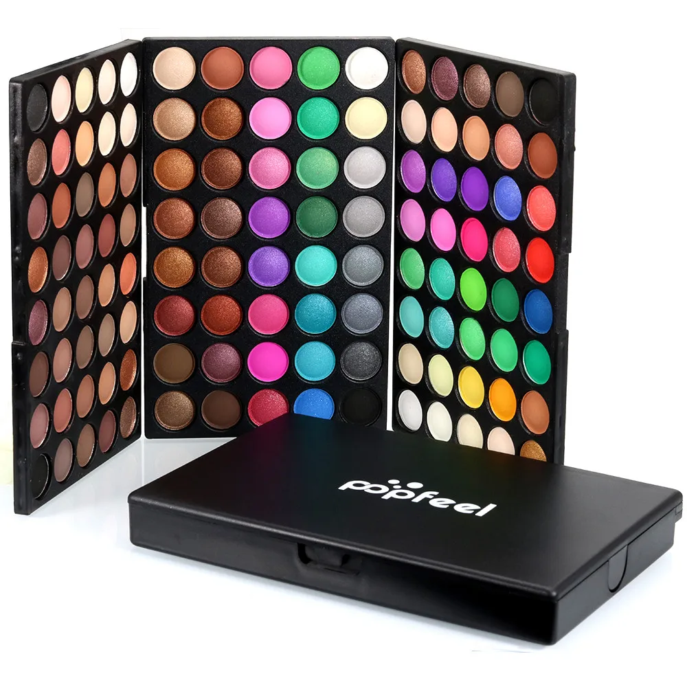 Popfeel 120 цветов Gliltter палитра теней для век матовая палитра теней для век Shimmer Shine Nude Make Up наборы палитр набор косметики 819