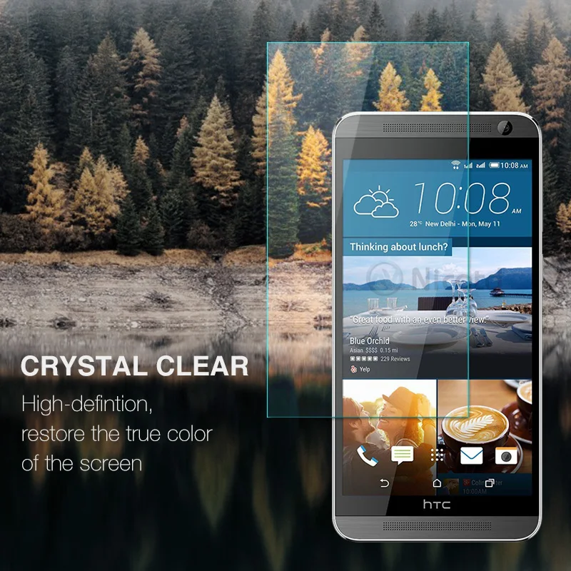 Nicotd Tempered Glass For HTC One E9 E8 M10 9H Protector Screen Film On For HTC Desire 826 828 830 610 510 One M8 M7 Clear Glass (3)