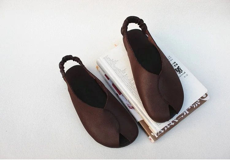 Careaymade/сандалии ручной работы из натуральной кожи в японском стиле; сандалии ручной работы на плоской мягкой подошве; оригинальные женские сандалии с одним носком
