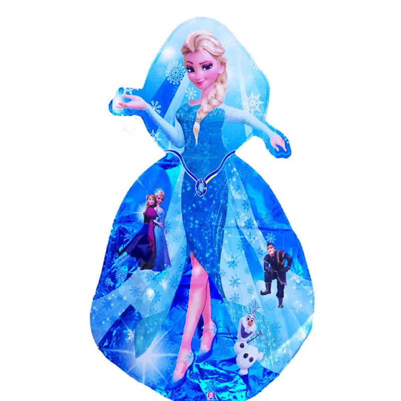 95x55 см шаре Снежная королева шары украшения и Свадебные Поставки гелия фольги мультфильм рождения принцесса шары