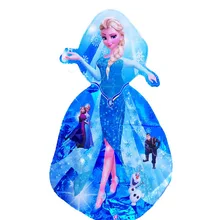 

95x55cm baloon snow queen balloons decoration and wedding supplies helium foil cartoon birthday princess balloons