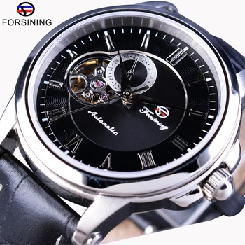 

Forsining 2017 Japan Movement Automatic Watch Self-Winding Waterproof Genuine Leather Strap Skeleton Watch Men Top Brand Luxury