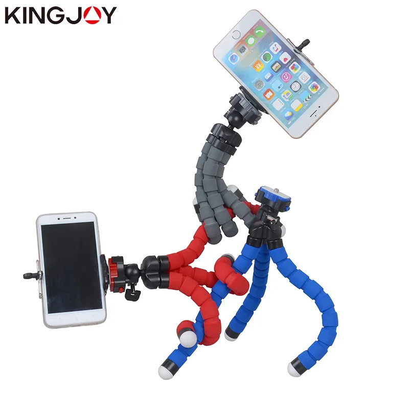 Kingjoy официальный мини штатив Осьминог для мобильного телефона гибкий держатель