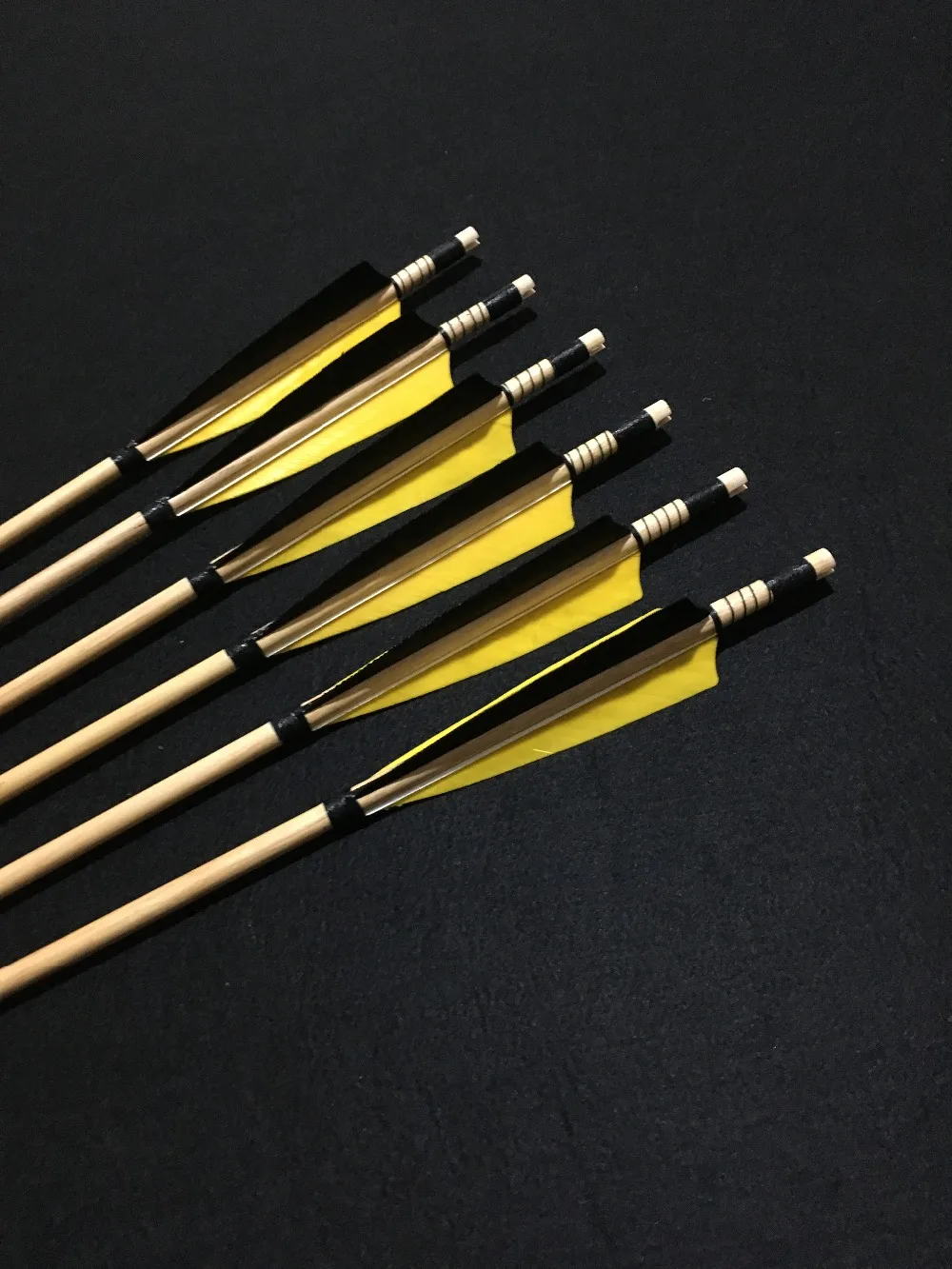 Деревянные стрелы для лука ручной работы 12 штук турецкое перо Longbow|feathers turkey|feather